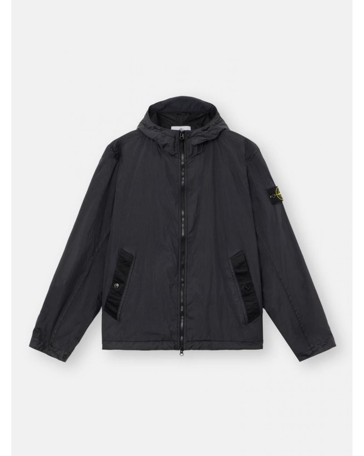 BLOUSON STONE ISLAND 41000010029  CRINKLE REPS NOIR