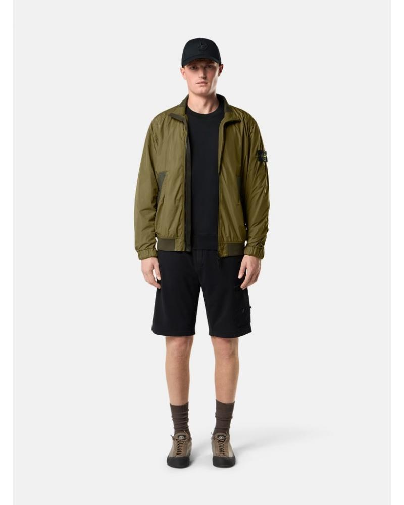 BLOUSON STONE ISLAND 4100111- 005G CRINKLE REPS NY VERT MILITAIRE