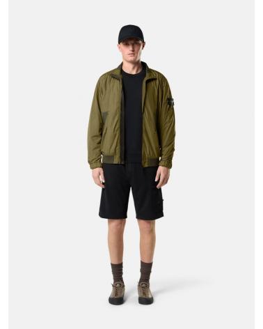 BLOUSON STONE ISLAND 4100111- 005G CRINKLE REPS NY VERT MILITAIRE