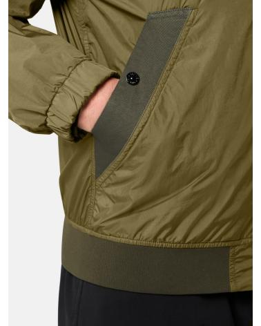 BLOUSON STONE ISLAND 4100111- 005G CRINKLE REPS NY VERT MILITAIRE