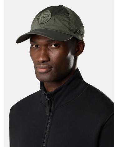 CASQUETTE STONE ISLAND NYLON METAL 91000 0059 VERT MILITAIRE