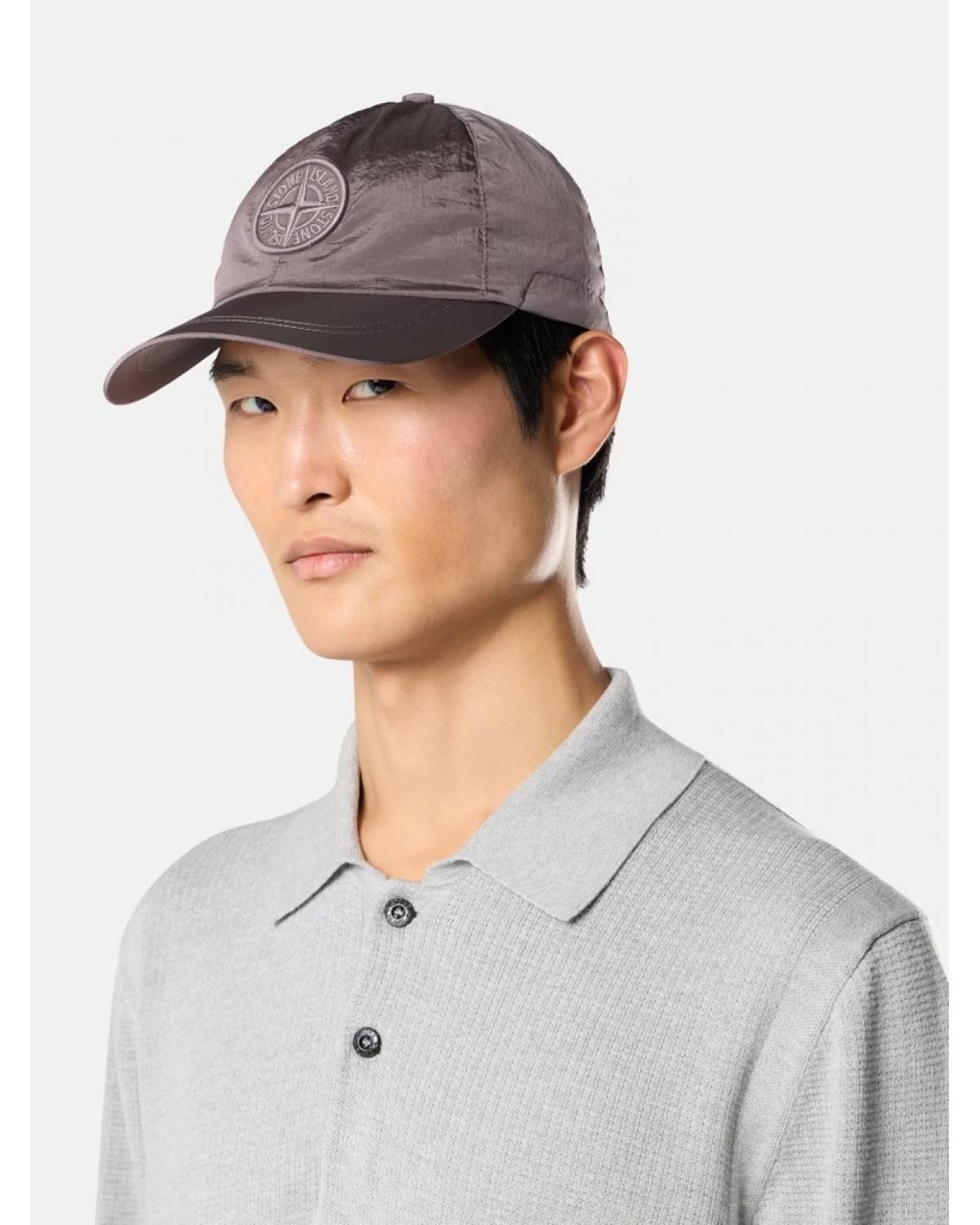 CASQUETTE STONE ISLAND NYLON METAL 91000 008F VIOLET