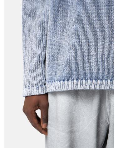 MAILLE STONE ISLAND COTTON CHENILLE DEGRADÉ PRINT-BLEU