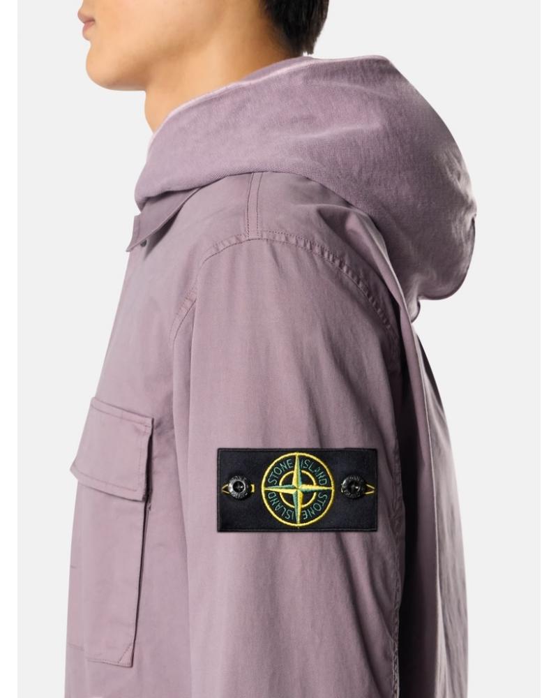 SURCHEMISE STONE ISLAND 1200013 008F PURPLE GREY 