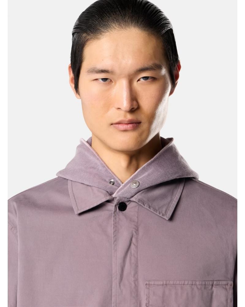 SURCHEMISE STONE ISLAND 1200013 008F PURPLE GREY 