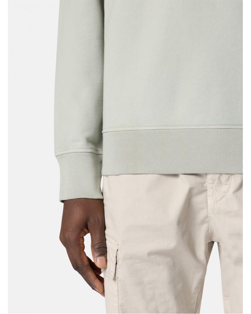 SWEAT  STONE ISLAND POLO DEMI ZIP 6100070 0055 VERT 