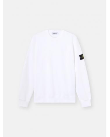 SWEAT STONE ISLAND 6100060 00001 ORGANIC COTTON FLEECE  610051 BLANC