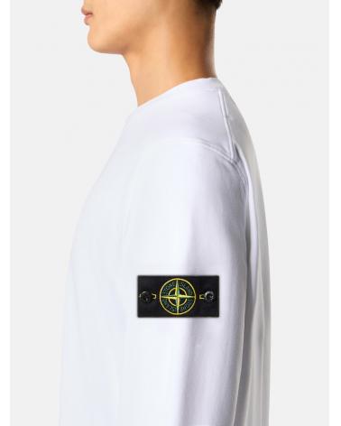 SWEAT STONE ISLAND 6100060 00001 ORGANIC COTTON FLEECE  610051 BLANC