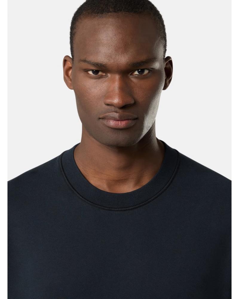 SWEAT STONE ISLAND 6100060 0020 MARINE ORGANIC COTTON FLEECE  610051 BLANC (1)