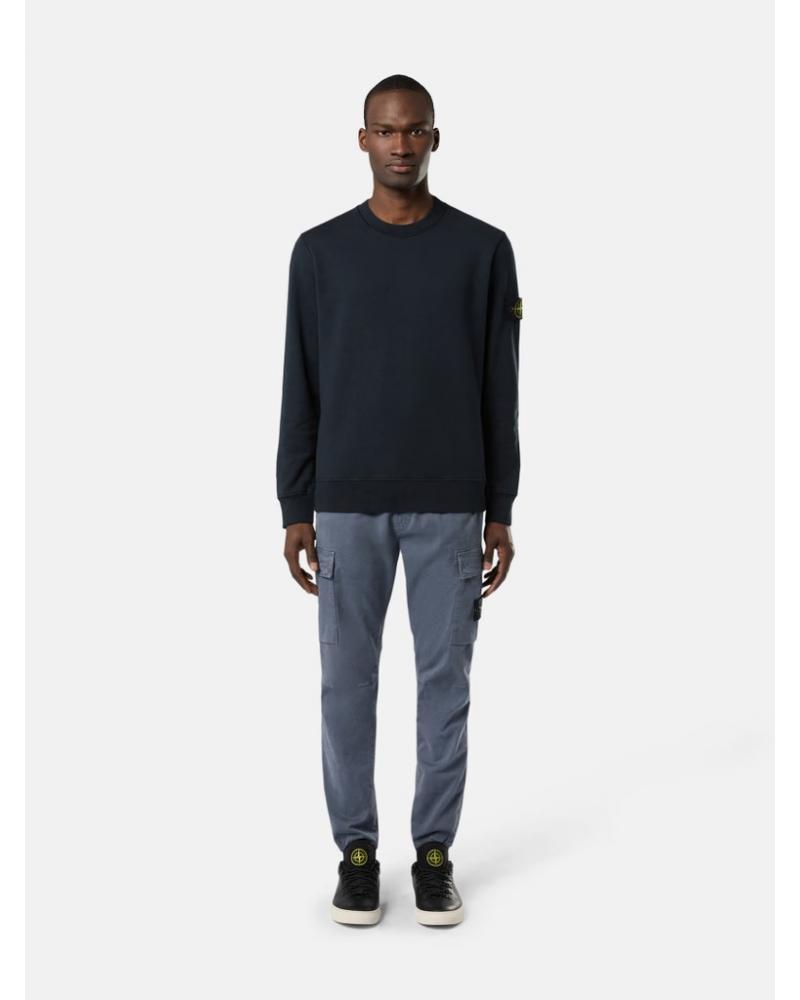 SWEAT STONE ISLAND 6100060 0020 MARINE ORGANIC COTTON FLEECE  610051 BLANC (1)