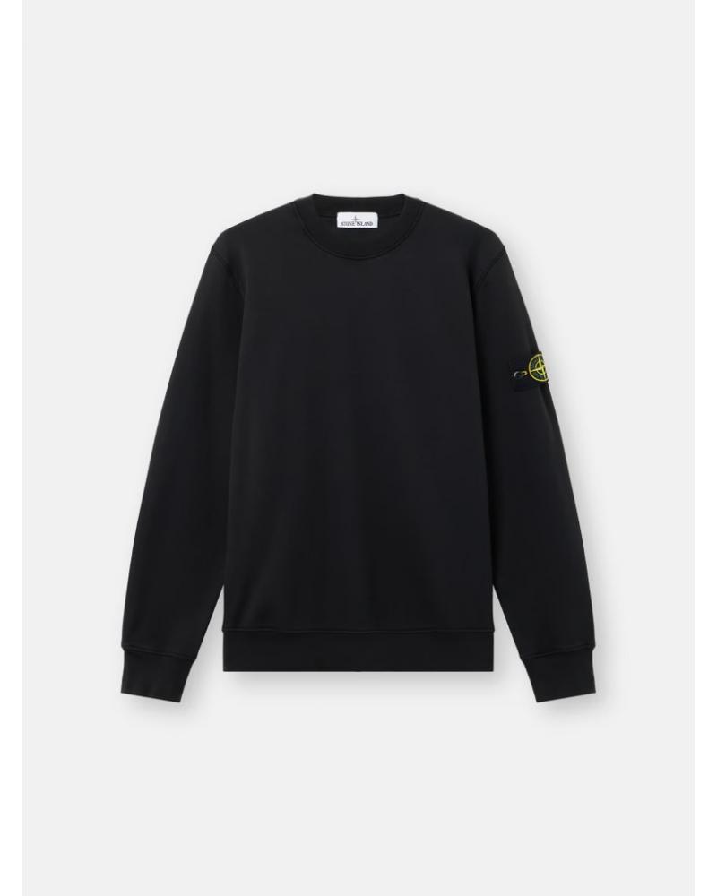 SWEAT STONE ISLAND 6100060 ORGANIC COTTON FLEECE  610051 NOIR