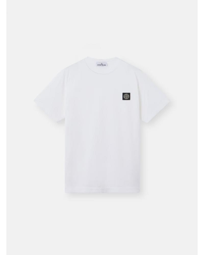 TEE SHIRT STONE ISLAND JERSEY COTON 2100027 0001 BLANC