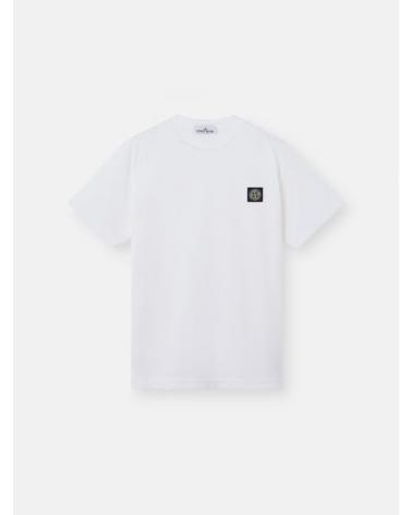 TEE SHIRT STONE ISLAND JERSEY COTON 2100027 0001 BLANC