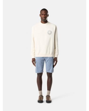 SWEAT STONE ISLAND  61000-01 0093 IMPRIME Outline Compass »IVOIRE