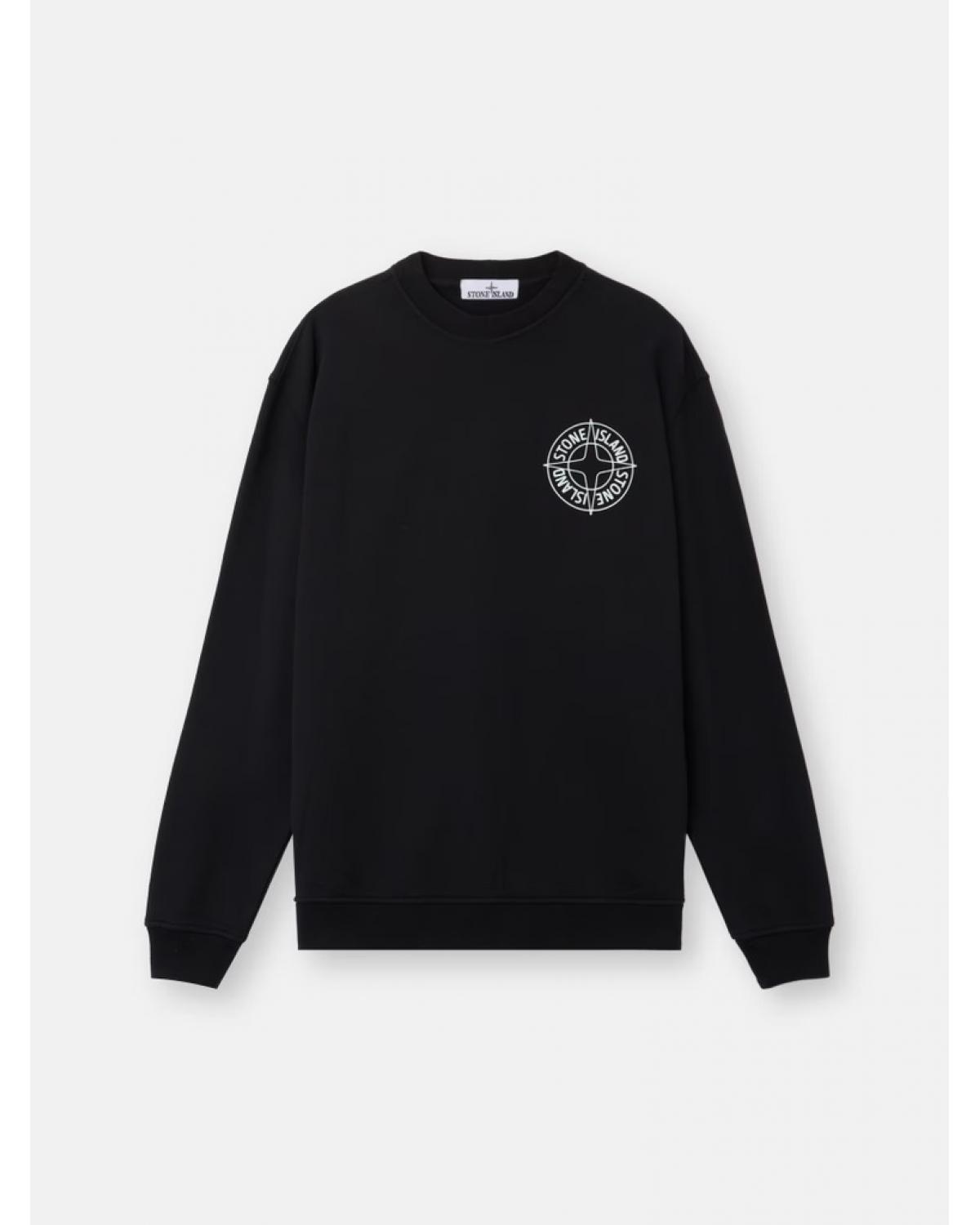  SWEAT STONE ISLAND  61000-01 0029 IMPRIME Outline Compass »NOIR