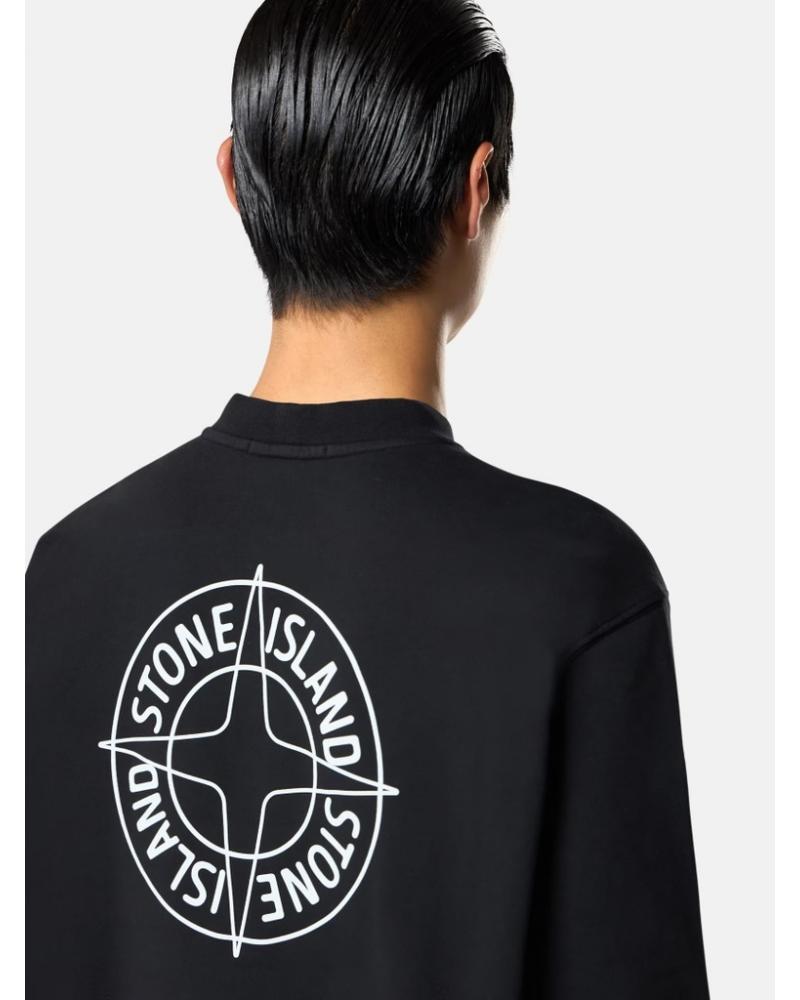  SWEAT STONE ISLAND  61000-01 0029 IMPRIME Outline Compass »NOIR
