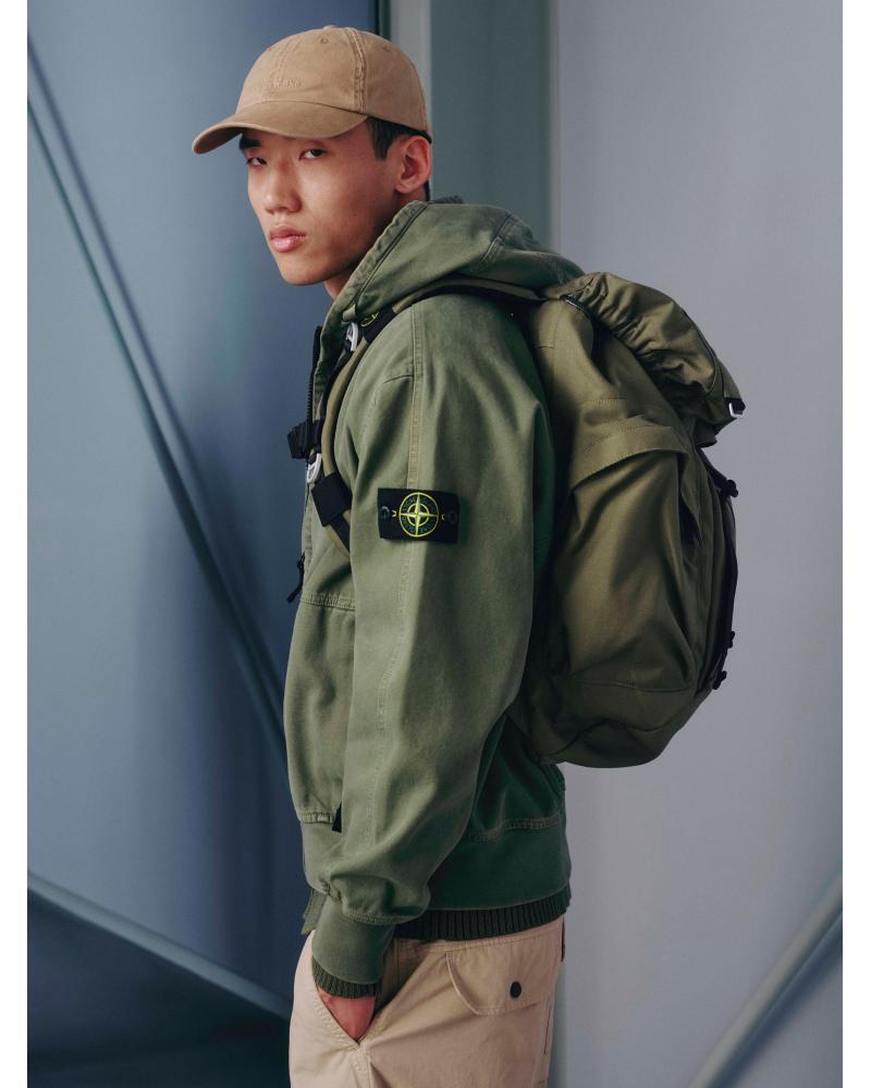 SWEAT HOODIESTONE ISLAND 6100068 015G VERTMILITAIRE