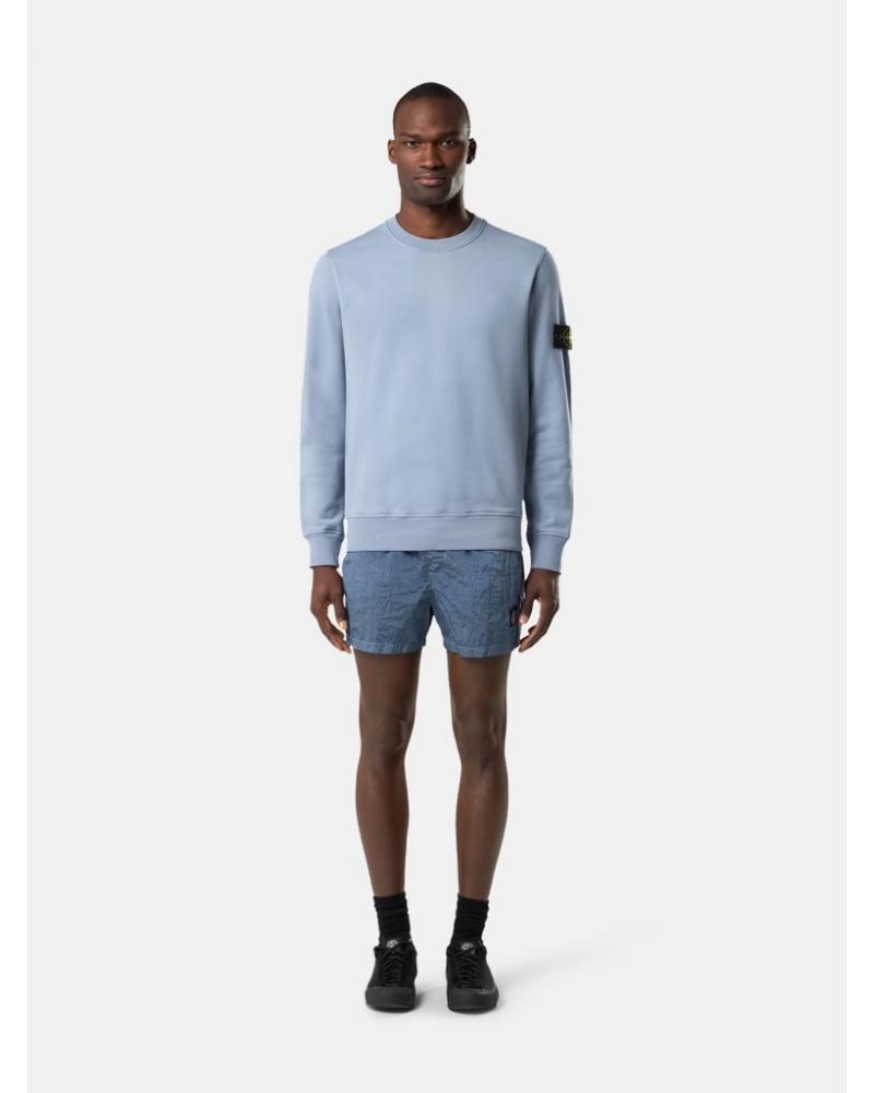 SWEAT STONE ISLAND 6100060 0024  ORGANIC COTTON FLEECE  610051 BLEU 