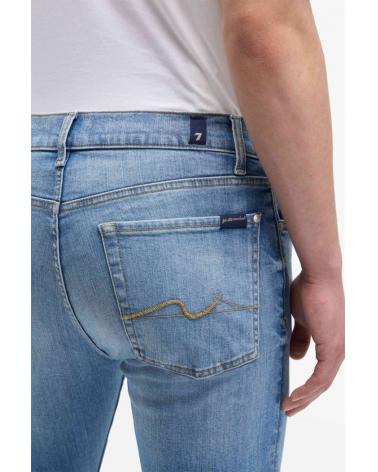 JEAN 7 ALL FOR MANKIND SLIMMY RAINCLOUD DENIM CLAIR