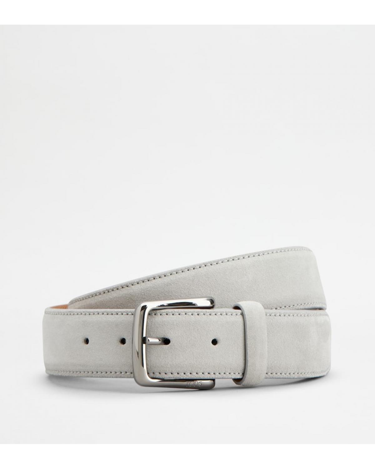 CEINTURE TOD'S ETC 413 VELOURS GRIS