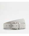 CEINTURE TOD'S ETC 413 VELOURS GRIS