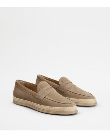MOCASSIN TOD'S CUIR VELOURS BEIGE