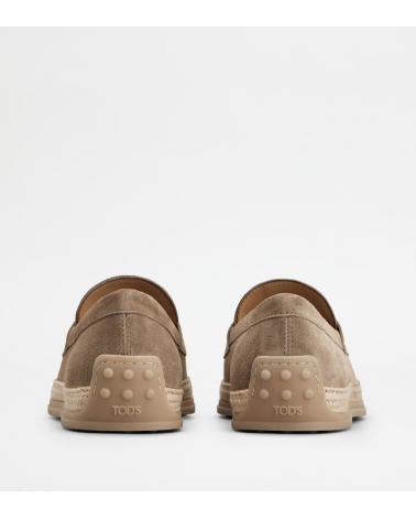 MOCASSIN TOD'S CUIR VELOURS BEIGE