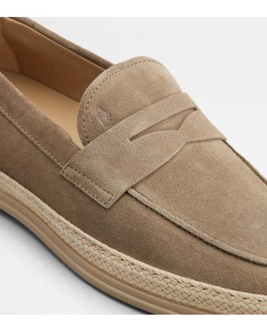MOCASSIN TOD'S CUIR VELOURS BEIGE