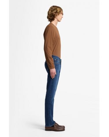 JEAN 7 ALL FOR MANKIND SLIMMY MIRROR DENIM BLEU