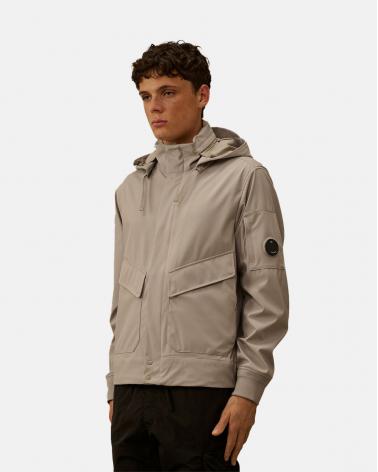 BLOUSON CP.COMPANY SHELL-R HOODED  W001A 904 GRIS CLAIR