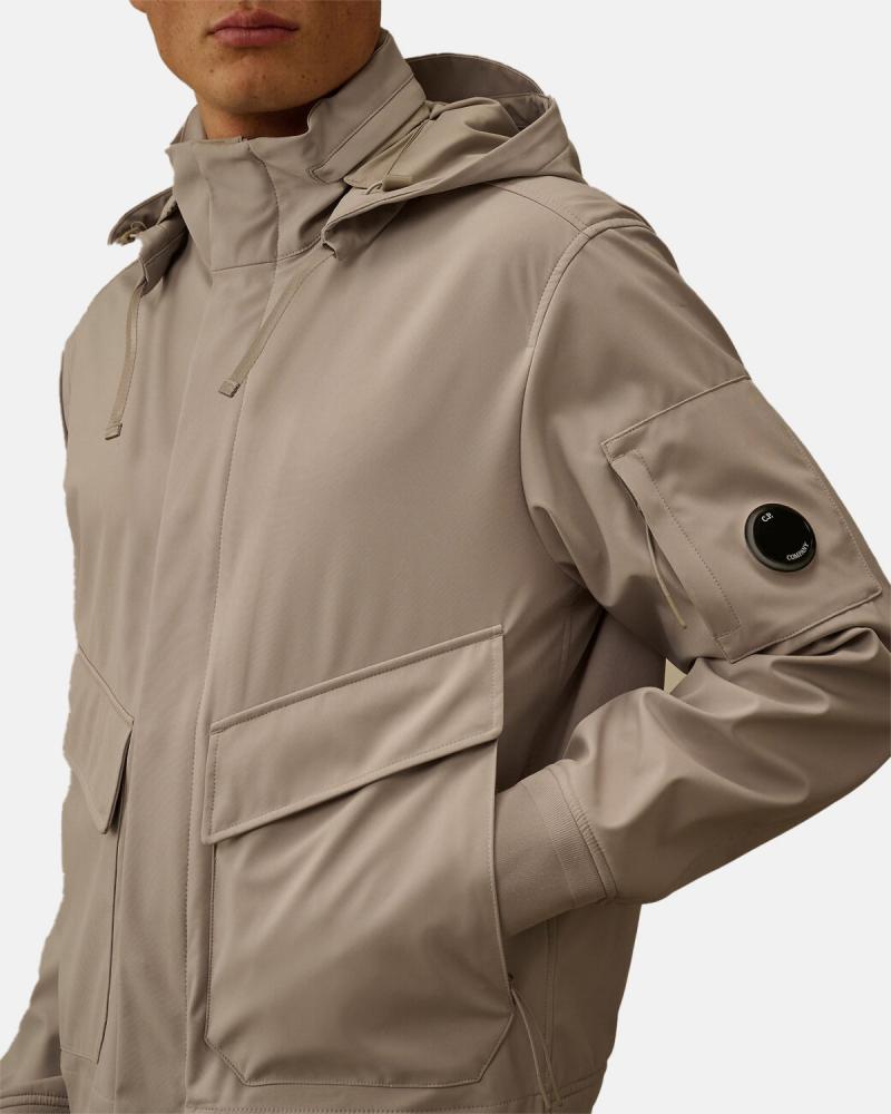 BLOUSON CP.COMPANY SHELL-R HOODED  W001A 904 GRIS CLAIR