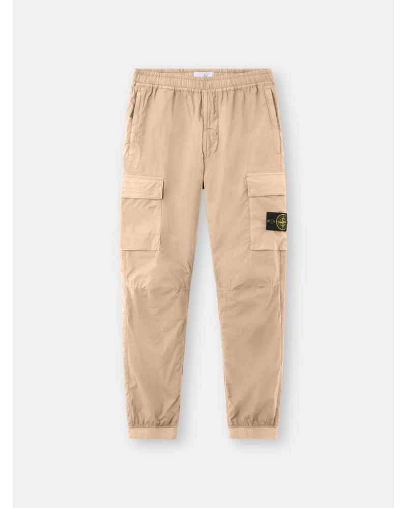 PANTALON STONE ISLAND3100031 009A  STRETCH COTTON TELA 'PARACADUTE' BEIGE