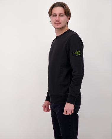 SWEAT STONE ISLAND 6100060 ORGANIC COTTON FLEECE  610051 NOIR