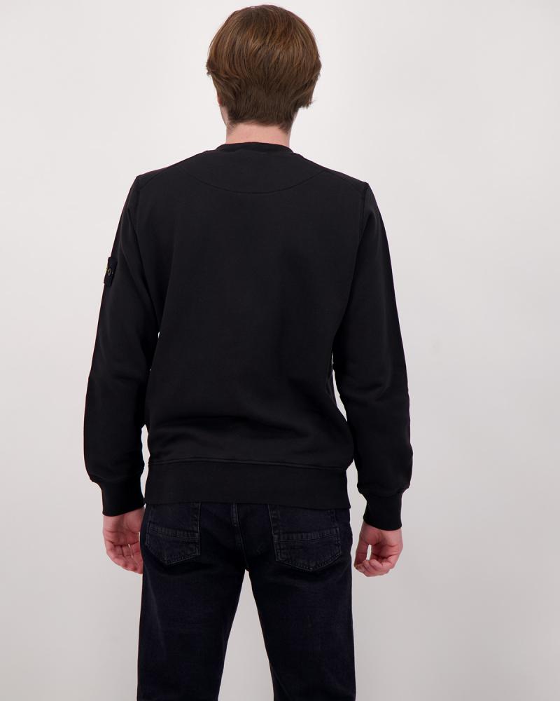 SWEAT STONE ISLAND 6100060 ORGANIC COTTON FLEECE  610051 NOIR