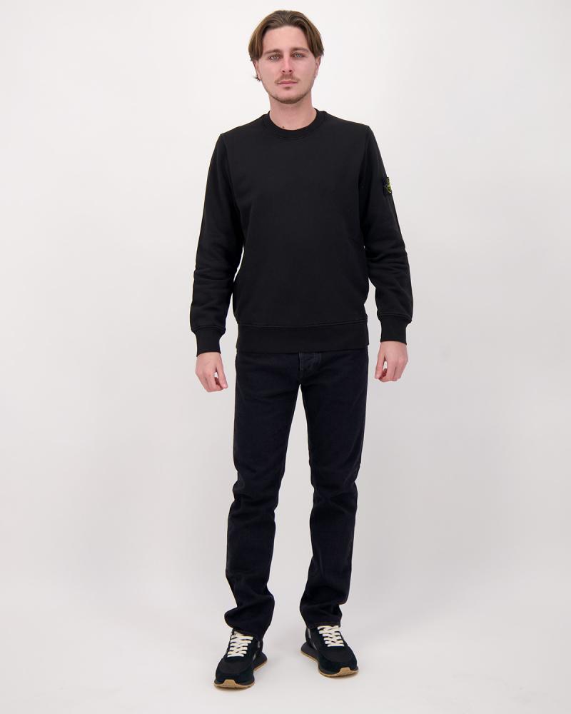 SWEAT STONE ISLAND 6100060 ORGANIC COTTON FLEECE  610051 NOIR