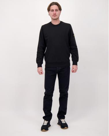 SWEAT STONE ISLAND 6100060 ORGANIC COTTON FLEECE  610051 NOIR
