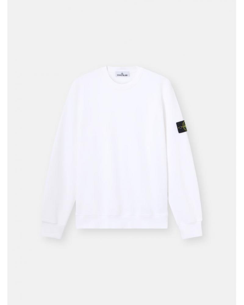 SWEAT STONE ISLAND 6100060 00001 ORGANIC COTTON FLEECE  610051 BLANC