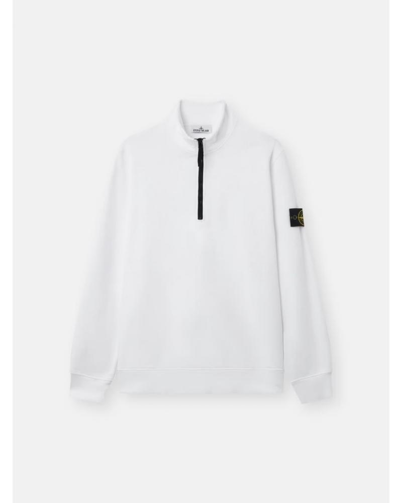 SWEAT  STONE ISLAND POLO DEMI ZIP 6100070 0093 IVOIRE
