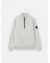 SWEAT  STONE ISLAND POLO DEMI ZIP 6100070 0055 VERT 