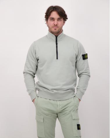 SWEAT  STONE ISLAND POLO DEMI ZIP 6100070 0055 VERT 