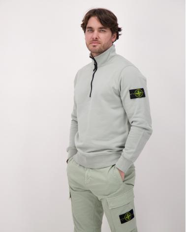 SWEAT  STONE ISLAND POLO DEMI ZIP 6100070 0055 VERT 