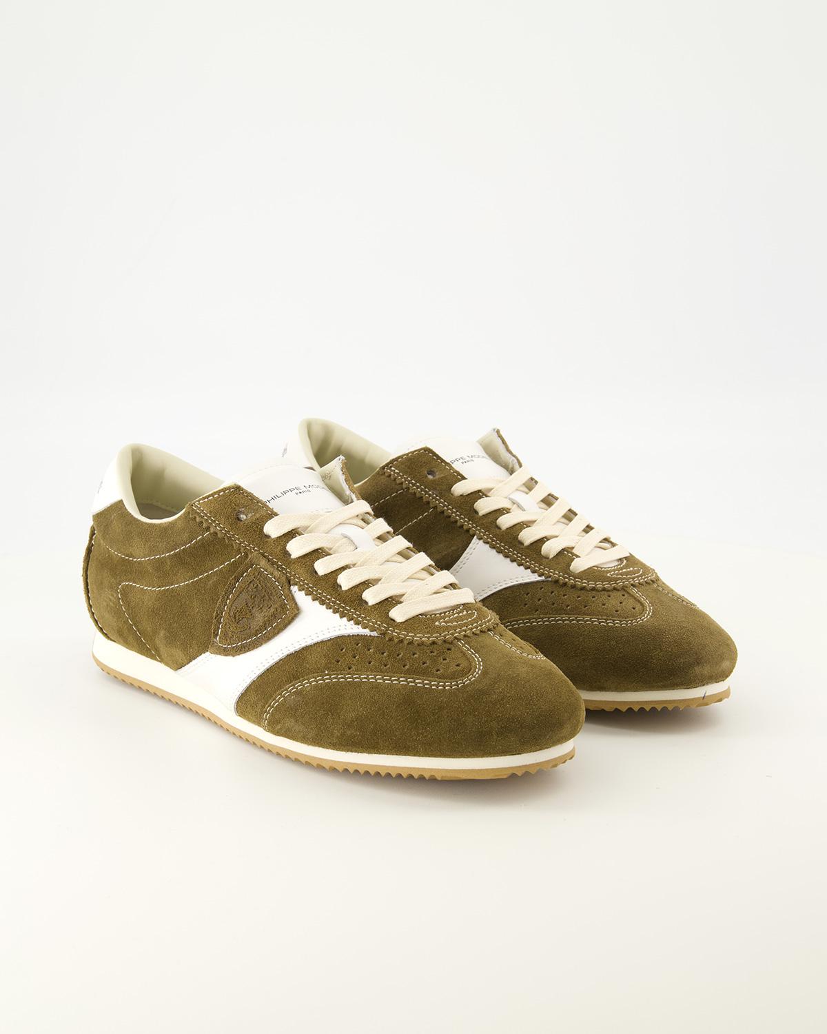 PHILIPPE MODEL SNEAKERS PLANCHE PNLU D005  DAIM VERT MILITAIRE