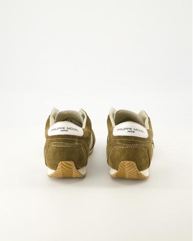 PHILIPPE MODEL SNEAKERS PLANCHE PNLU D005  DAIM VERT MILITAIRE