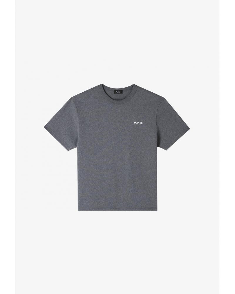 TEE SHIRT A.P.C.PETIT BOXY VPC ANTRACITE/BLANC