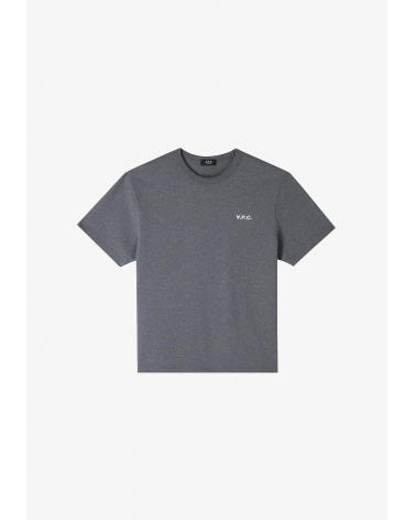 TEE SHIRT A.P.C.PETIT BOXY VPC ANTRACITE/BLANC