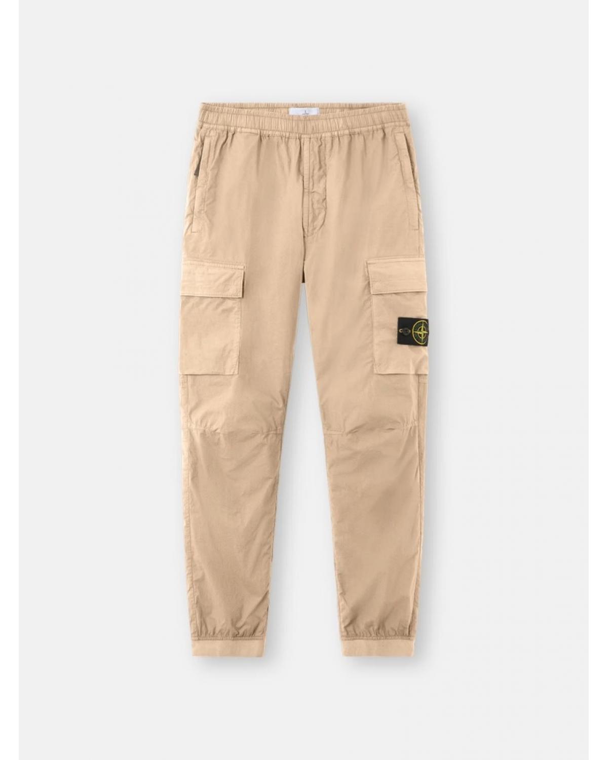 PANTALON STONE ISLAND3100031 009A  STRETCH COTTON TELA 'PARACADUTE' BEIGE