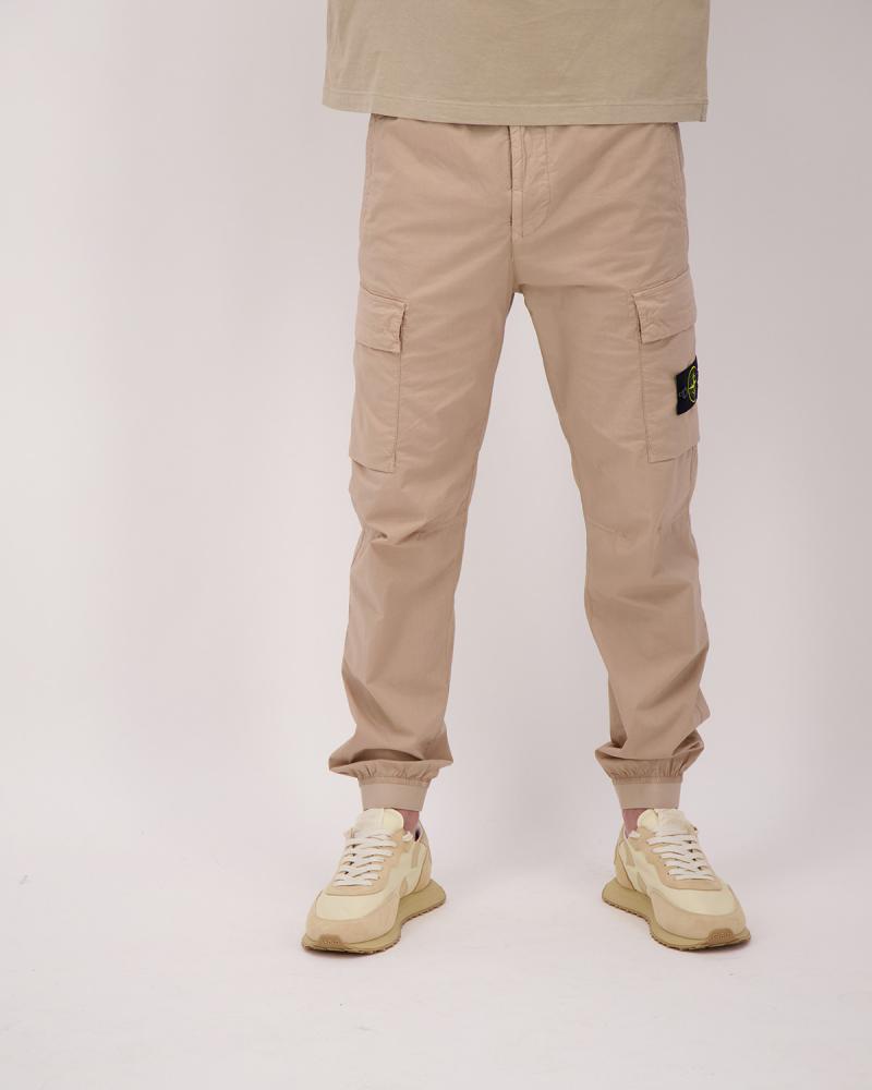 PANTALON STONE ISLAND3100031 009A  STRETCH COTTON TELA 'PARACADUTE' BEIGE