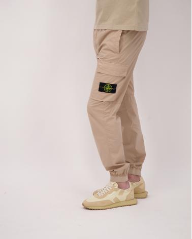 PANTALON STONE ISLAND3100031 009A  STRETCH COTTON TELA 'PARACADUTE' BEIGE