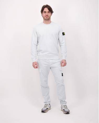 SWEAT STONE ISLAND 6100060 0041 ORGANIC COTTON FLEECE  610051 CIEL