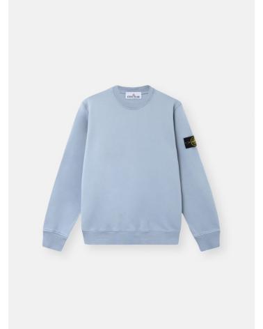 SWEAT STONE ISLAND 6100060 0024  ORGANIC COTTON FLEECE  610051 BLEU 